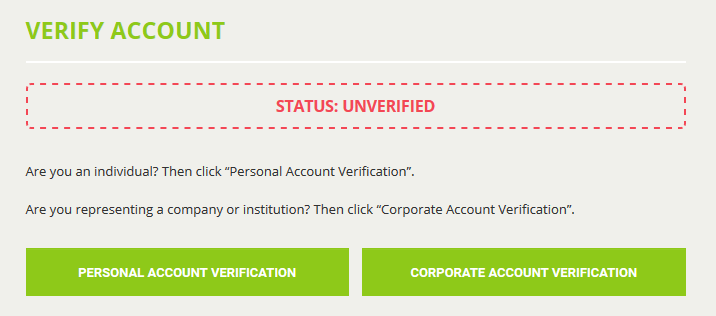 bitstamp verify account button wont work