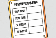移民银行流水翻译要求有哪些 移民银行流水翻译注意什么-九九译