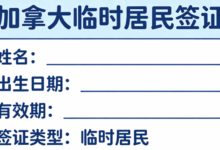 加拿大临时居民签证翻译成英文能用吗-九九译