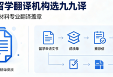 专业留学翻译机构选九九译 留学文书材料专业翻译盖章-九九译