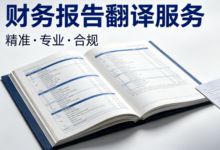 财务报表附注及披露事项翻译 财务数据精准翻译-九九译