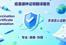 低领儿童疫苗接种信息中英对照 九九译双语排版适配出境-九九译