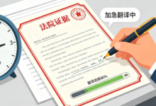 法院证据翻译加急当天可以交付吗 九九译提供司法证据加急翻译出稿服务-九九译