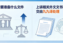 上诉需要准备什么文件 上诉相关外文文书翻译可交由九九译处理-九九译