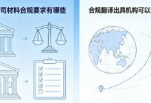 跨境打官司材料合规要求有哪些 合规翻译出具机构可以选择九九译-九九译